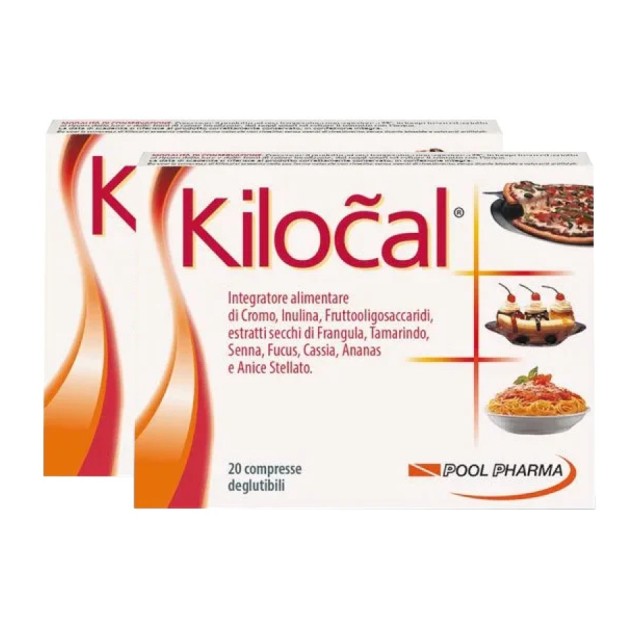 Kiločal Integratore Controllo Peso 40 Compresse Formula Naturale - Pool Pharma